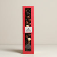 Hazelnuts in Milk, White and Dark Chocolate