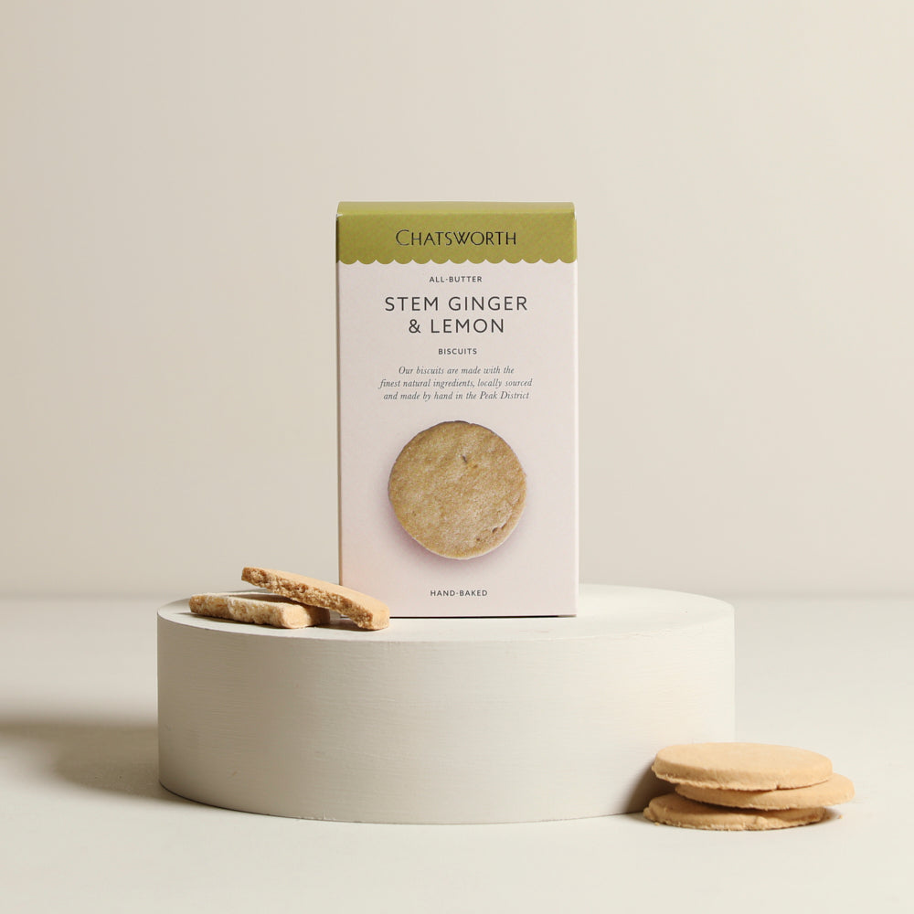 Stem Ginger and Lemon Biscuits | Chatsworth Biscuits