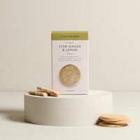 Stem Ginger and Lemon Biscuits