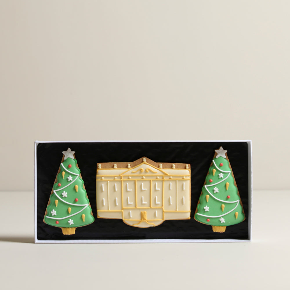 Biscuiteers Chatsworth Christmas House Gift Handiced Biscuits