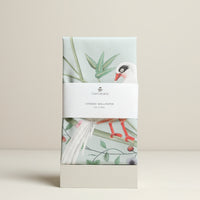 Chinese Wallpaper Tea Towel- Leicester Blue