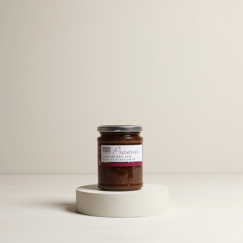 Gooseberry jam with elderflower
