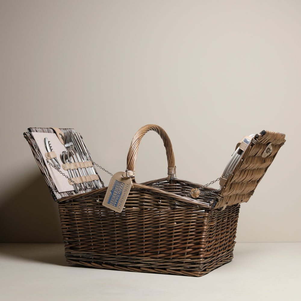 Double Lidded Picnic Basket Chatsworth Shop