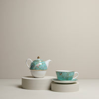 Chinese Wallpaper Tea for One Set- Leicester Blue