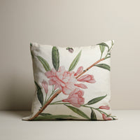 Chinese Wallpaper Cushion - Wellington Cream flowers