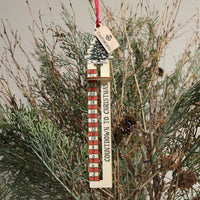 Countdown to Christmas Wooden Tree Decoration