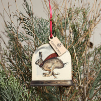 Wooden Hare Decoration