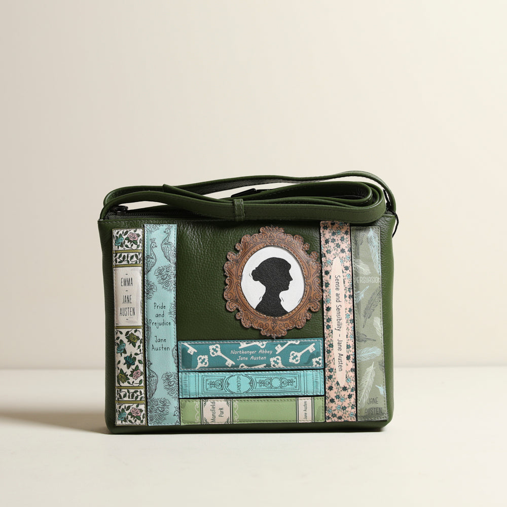 Jane Austen Crossbody Bag Green