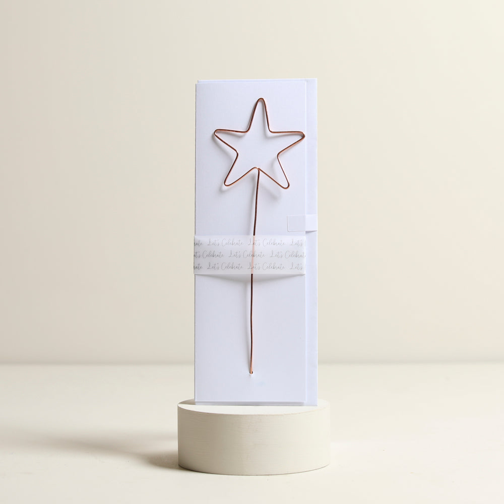 Copper Star Greetings Card & Decoration