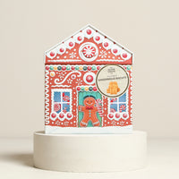 Gingerbread House with Gingerbread Men Biscuits