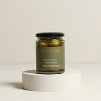 Firmly Green Pitted Olives