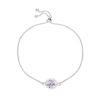 Silver & Blue John Adjustable Bracelet