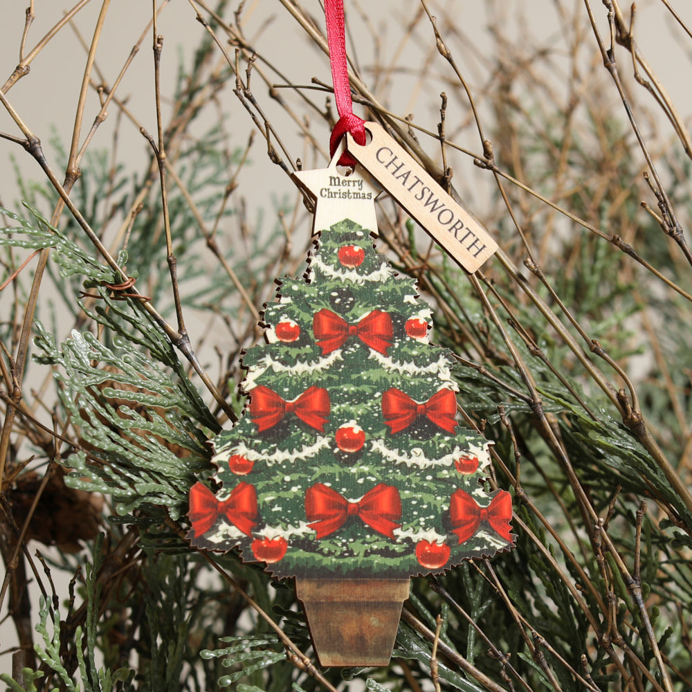 Wooden Christmas Tree Decoration – Chatsworth Shop