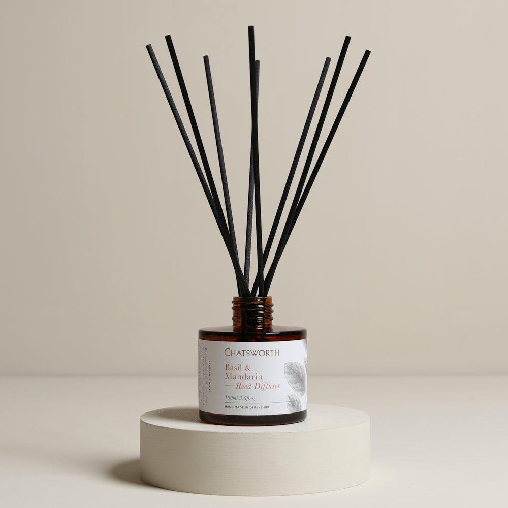Basil & Mandarin Reed Diffuser | Chatsworth Kitchen Garden Collection
