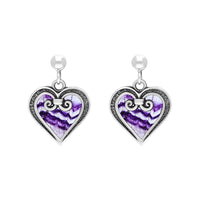 Gate Heart Stud Earrings