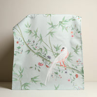 Chinese Wallpaper Tea Towel- Leicester Blue