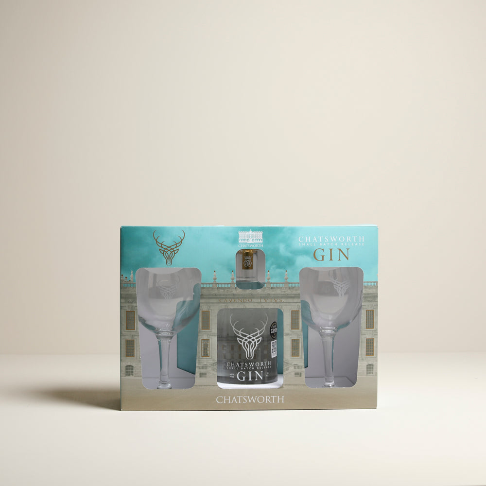 
                  
                    Chatsworth small batch gin and stag glasses gift set
                  
                