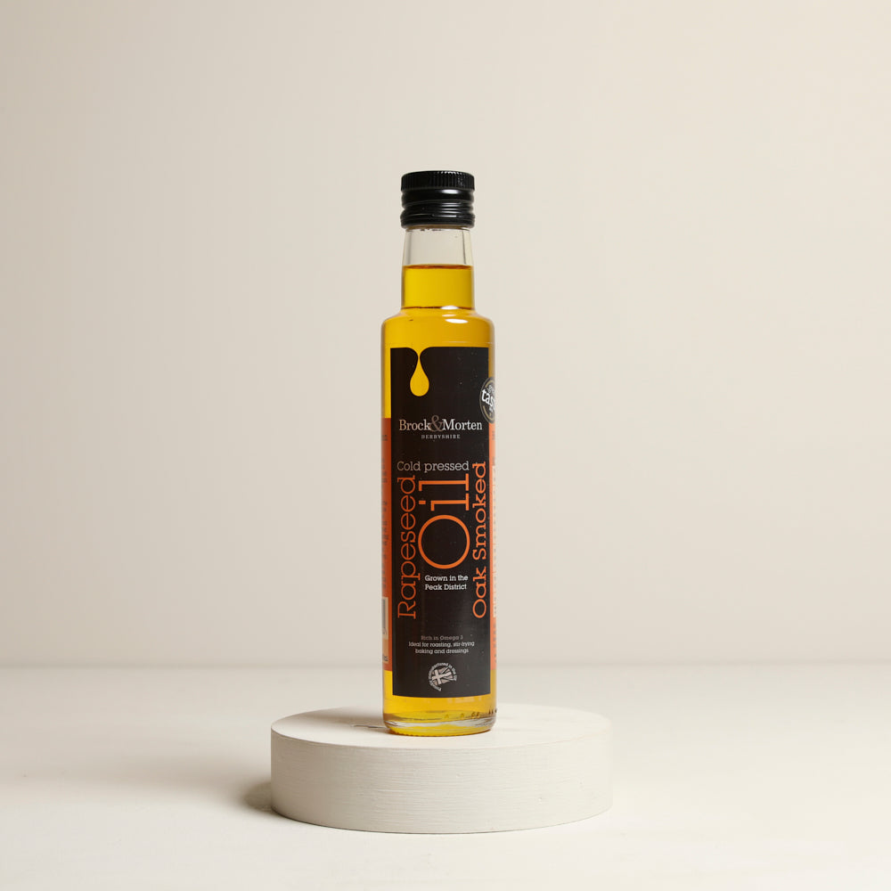 Oak smoked rapeseed oil