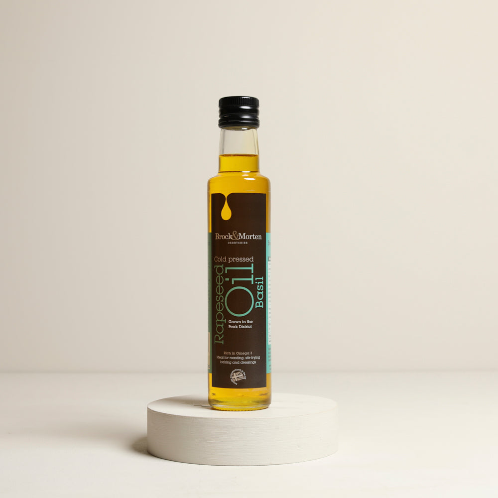 Rapeseed oil with basil