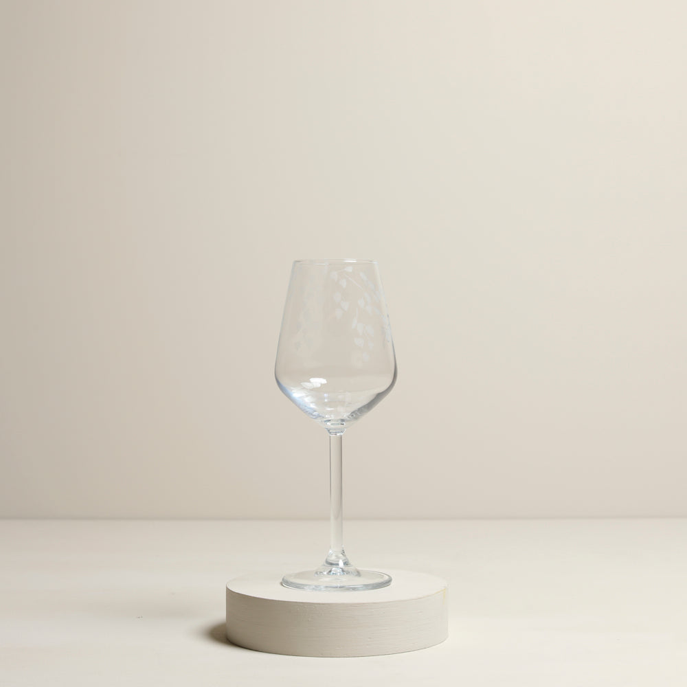 Silver birch wine glass