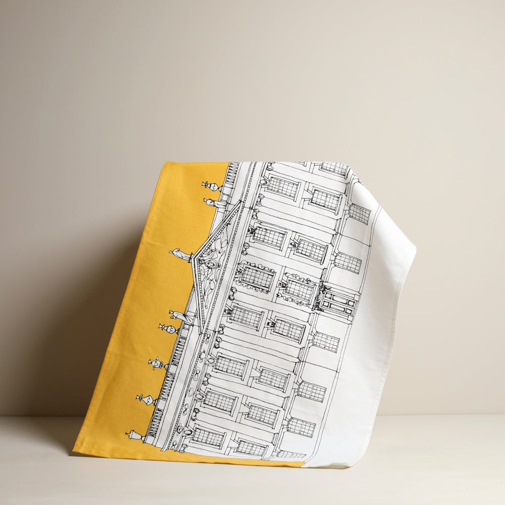 
                  
                    Contemporary Chatsworth tea towel, grey or mustard
                  
                