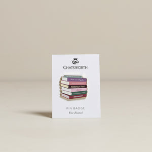 
                  
                    Jane Austen Book Stack Pin Badge
                  
                