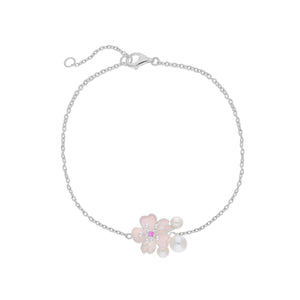 
                  
                    Silver, Pearl & Pink Sapphire Cherry Blossom Bracelet
                  
                