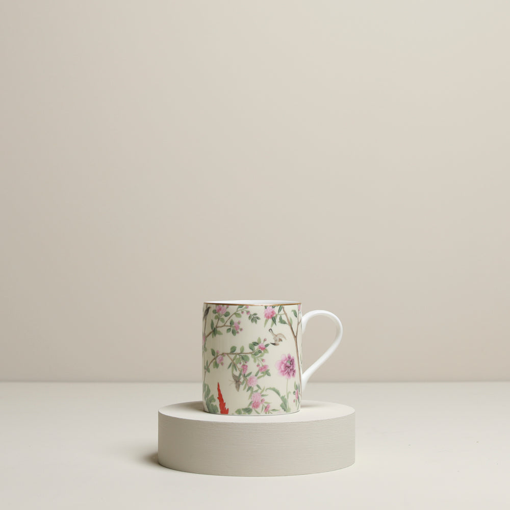 Chinese Wallpaper mug- Wellington Cream