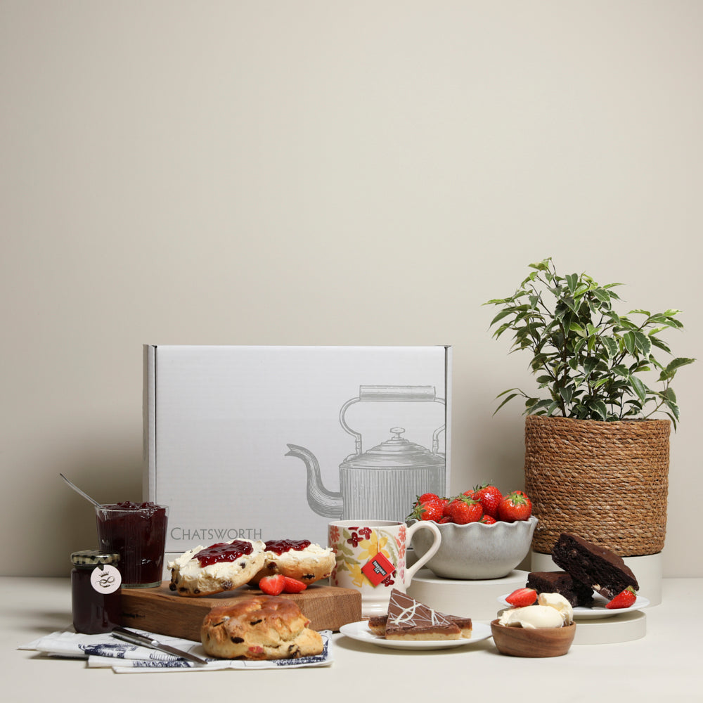 Chatsworth Cream Tea Gift Box | Freshly Baked Hampers & Gift Boxes